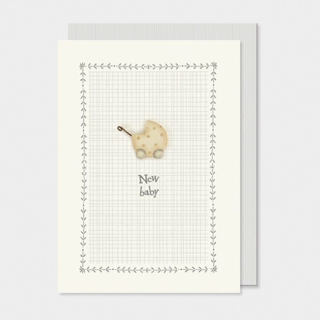 DREAMY CARD 'NEW BABY' 12X16.5X0.5CM