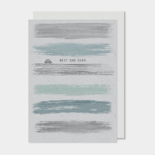 COLOUR WASH CARD - BEST DAD EVER 12X16.5X1CM