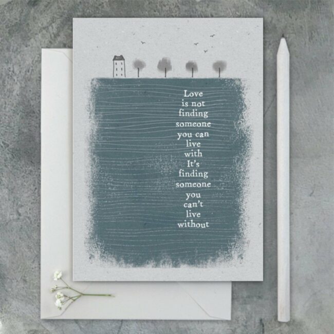 COLOUR BLOCK CARD - LOVE IS NOT FINDING 12X16.5X0.1CM - Image 2