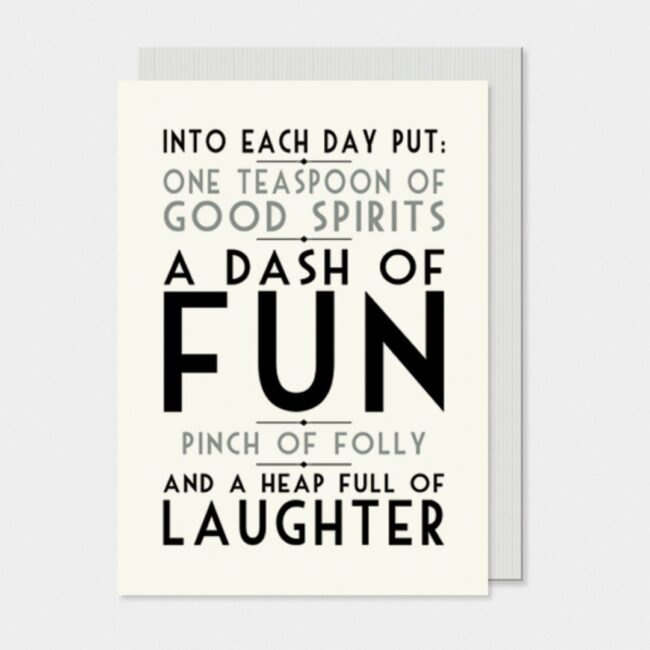 WORD CARD - INTO EACH DAY 12X16.5X0.5CM