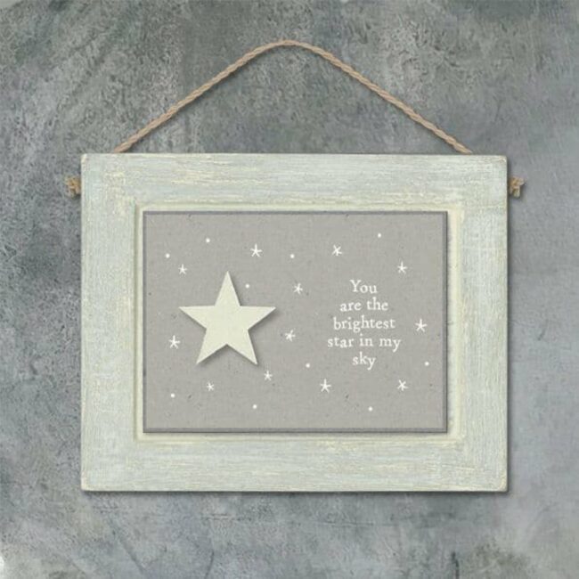 LANDSCAPE PICTURE-YOU ARE THE BRIGHTEST STAR 11X8.5X2CM