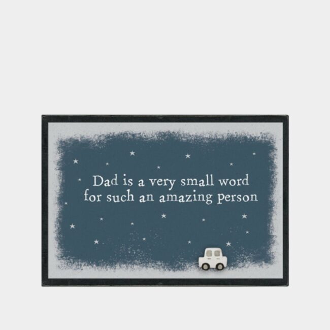 LONG BLOCK - DAD A SMALL WORD 18X8X3.5CM