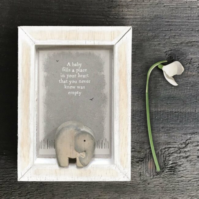 NURSERY PICTURE-A BABY FILLS A PLACE 10X12.5X3CM - Image 3