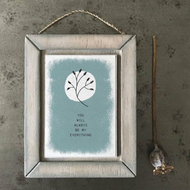 HEDGEROW PICTURE - YOU WILL ALWAYS BE MY EVERYTHING 10X12.5X1.5CM - Image 3