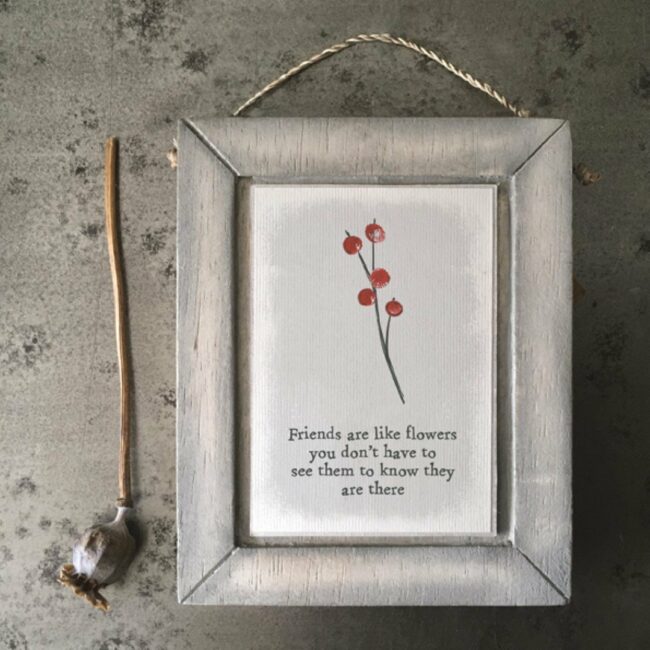 BERRY PICTURE-FRIENDS ARE LIKE FLOWERS 10X12.5X1.3CM - Image 3