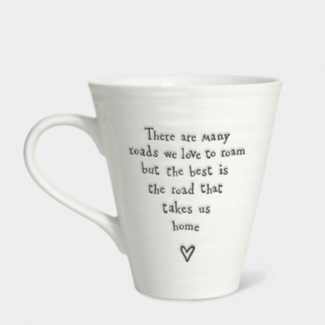 PORCELAIN MUG ''ROAD TO TAKE US HOME'' 14X11X10CM