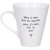 PORCELAIN MUG ''WHEN IT RAINS LOOK FOR RAINBOWS'' 14X11X10CM