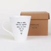 PORCELAIN MUG ''WHEN IT RAINS LOOK FOR RAINBOWS'' 14X11X10CM - Image 2