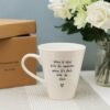 PORCELAIN MUG ''WHEN IT RAINS LOOK FOR RAINBOWS'' 14X11X10CM - Image 3