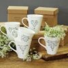 PORCELAIN MUG ''WHEN IT RAINS LOOK FOR RAINBOWS'' 14X11X10CM - Image 4