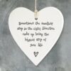 PORCELAIN HEART SMALLEST STEP 8.5X9.5X0.5CM