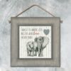 SQUARE ANIMAL PICTURE - FAMILY IS WHERE LIFE BEGINS 10X10X1.5CM - Image 2