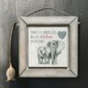 SQUARE ANIMAL PICTURE - FAMILY IS WHERE LIFE BEGINS 10X10X1.5CM - Image 3