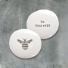PORCELAIN PEBBLE BEE ''BE YOURSELF'' 4X3.5X1.5CM - Image 2