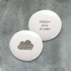 PORCELAIN PEBBLE CLOUD ''FOLLOW YOUR DREAMS'' 4.2X3.9X1.6CM