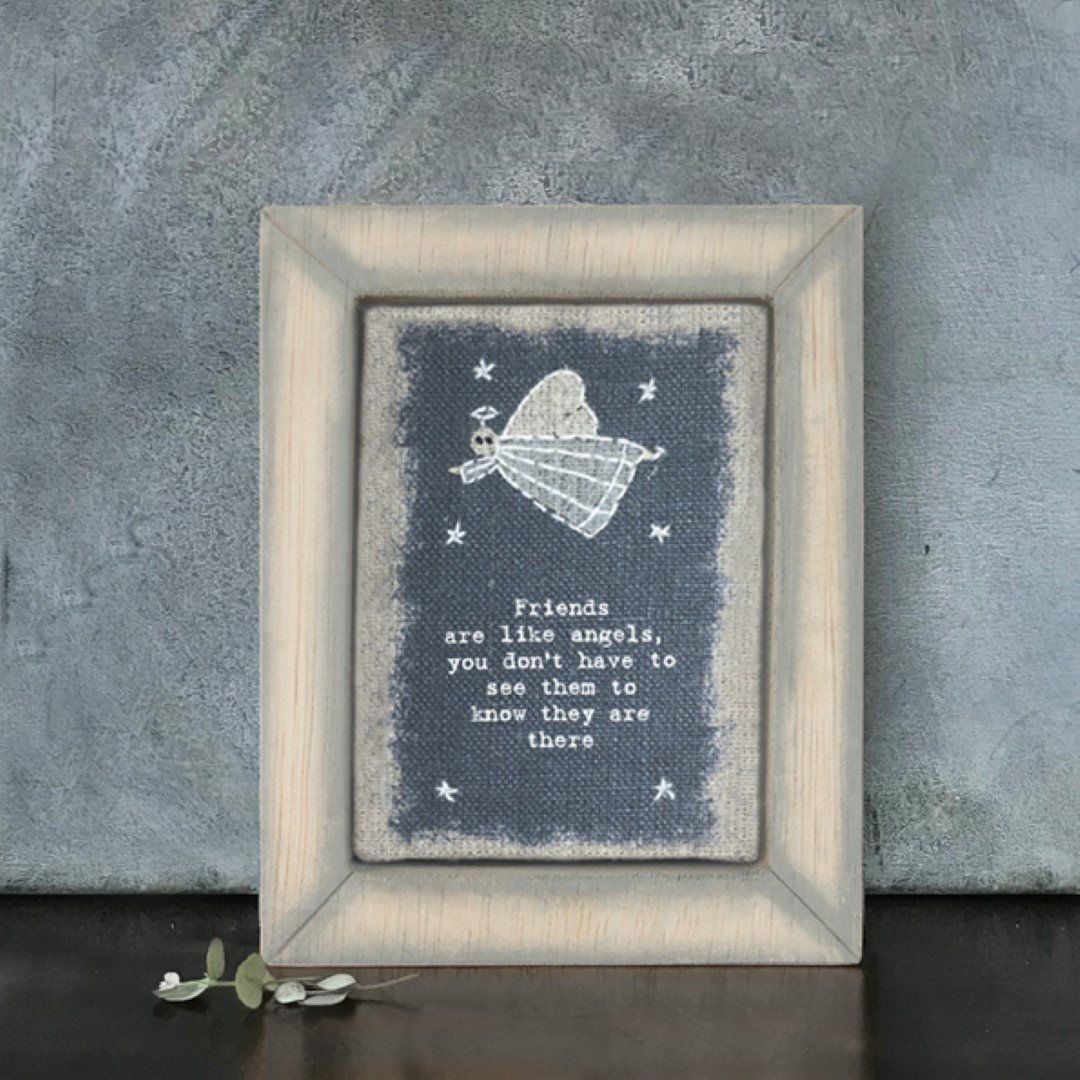 EMBROIDERED BOX FRAME - FRIENDS LIKE ANGELS 9.5X12.5X2CM - Image 2
