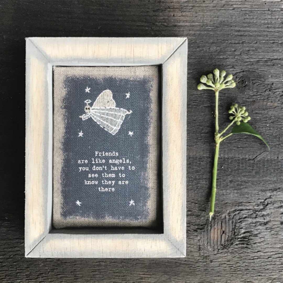 EMBROIDERED BOX FRAME - FRIENDS LIKE ANGELS 9.5X12.5X2CM - Image 3