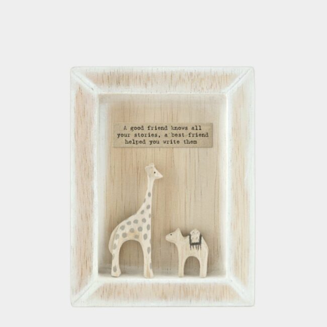 BOX FRAME - A GOOD FRIEND KNOWS 10X12.5X2CM