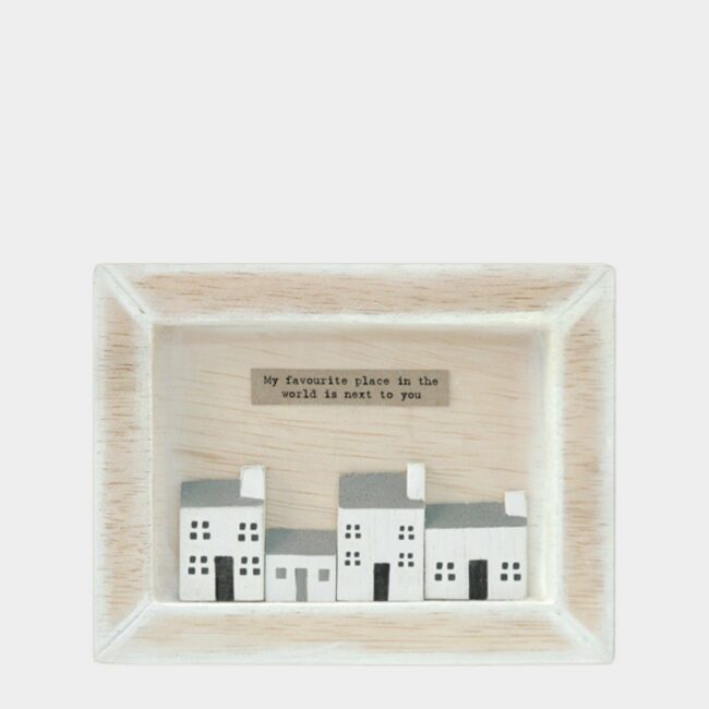 BOX FRAME 'MY FAVOURITE PLACE' 10X12.5X2CM