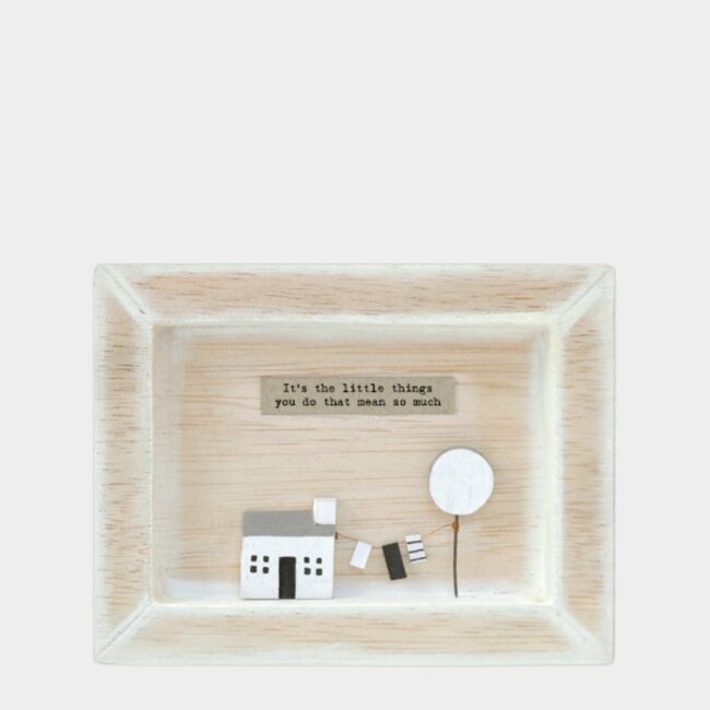 BOX FRAME 'IT'S THE LITTLE THINGS YOU DO' 10X12.5X2CM