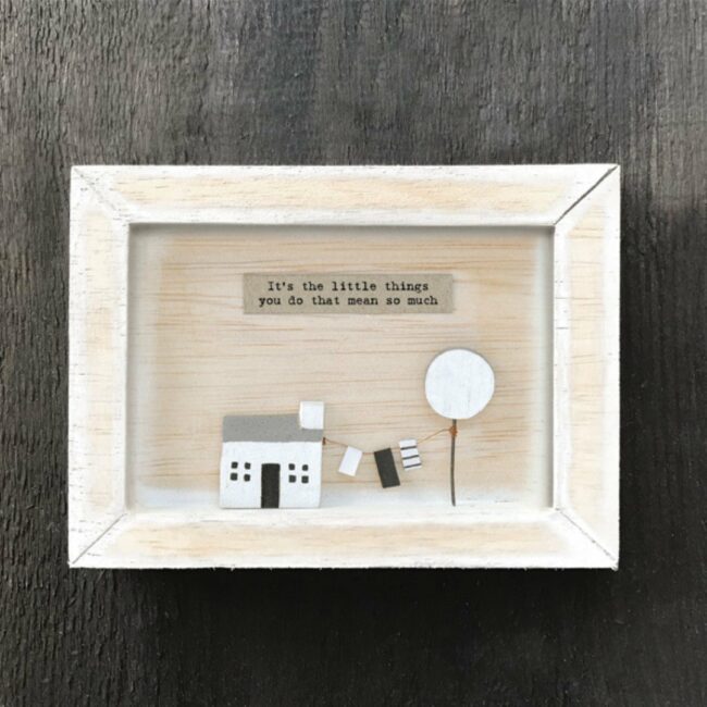BOX FRAME 'IT'S THE LITTLE THINGS YOU DO' 10X12.5X2CM - Image 2