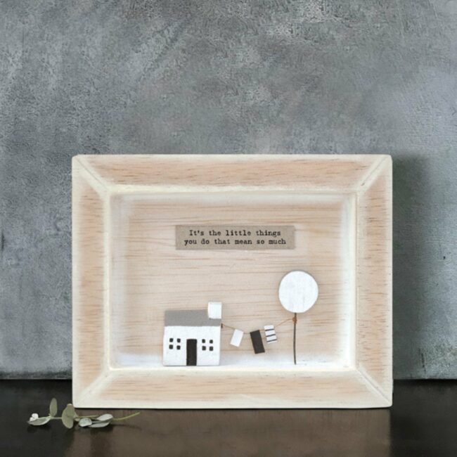 BOX FRAME 'IT'S THE LITTLE THINGS YOU DO' 10X12.5X2CM - Image 3