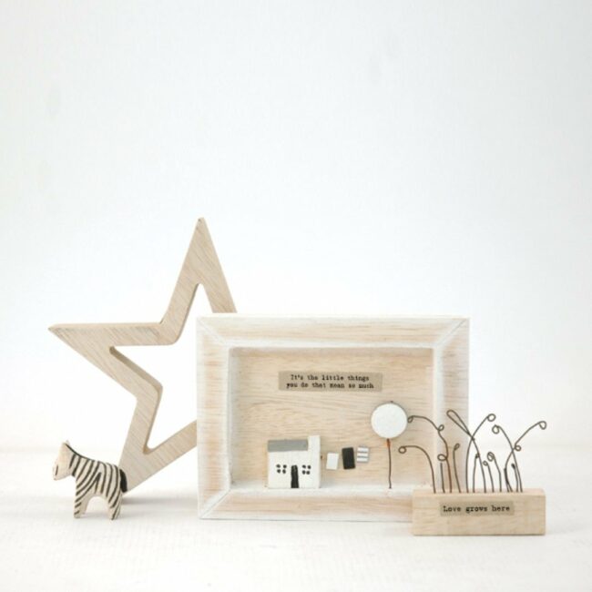 BOX FRAME 'IT'S THE LITTLE THINGS YOU DO' 10X12.5X2CM - Image 4