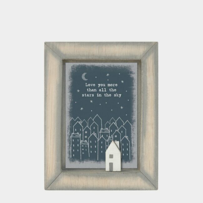 BOX FRAME - LOVE YOU MORE 10X12.5X2CM