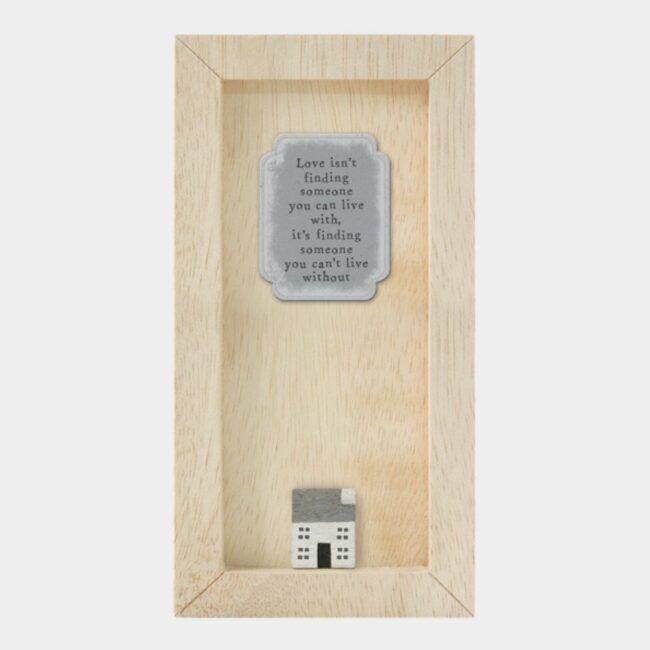 LONG BOX FRAME - LOVE IS NOT FINDING 20X10X2.5CM