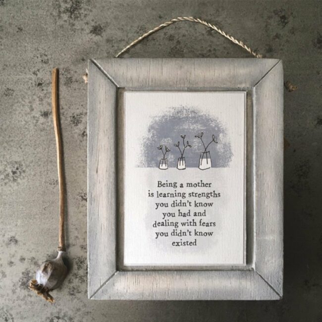 GREY FRAME-BEING A MOTHER IS LEARNING 10X12.5X1.7CM - Image 3
