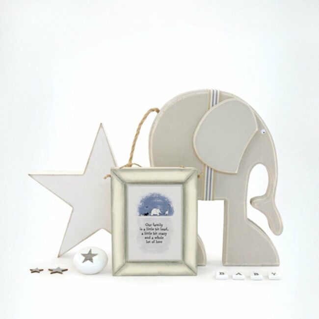 GREY FRAME - OUR FAMILY IS A LITTLE BIT OF LOUD 10X12.5X1.7CM - Image 4