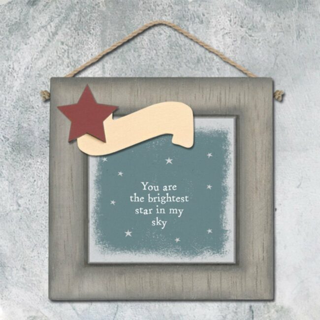 SQUARE FRAME - BRIGHTEST STAR 10.3X10.3X2CM