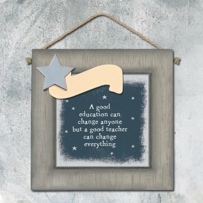 SQUARE FRAME - GOOD EDUCATION 10.3X10.3X2CM