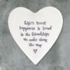 PORCELAIN COASTER ''LIFE'S HAPPINESS, FRIENDSHIPS'' 10X11X0.5CM - Image 2