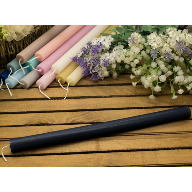 CYLINDRICAL SCENTED CANDLE BLACK COLOR/ANTITOBACCO SCENT 2.1X30CM