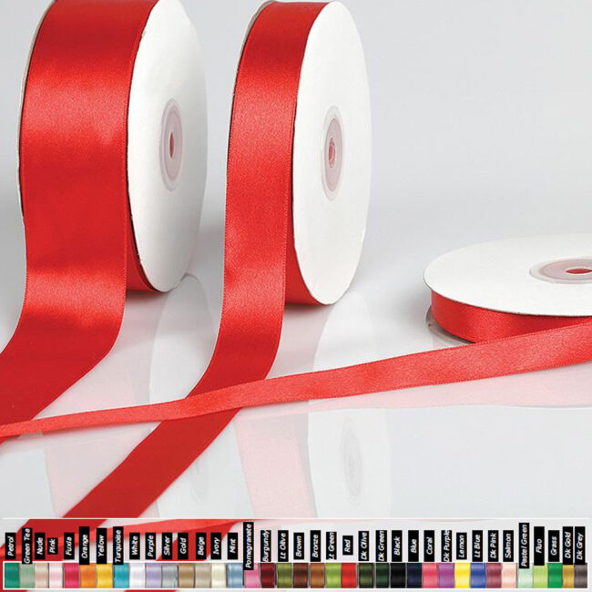 SATIN RIBBON SINGLE FACE 2.3CMX45M