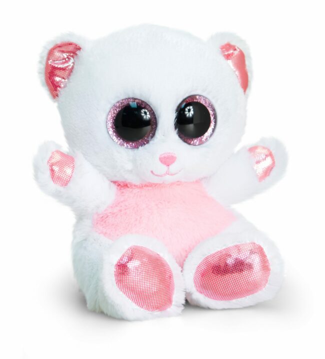 ANIMOTSU PINK & WHITE BEAR 15CM