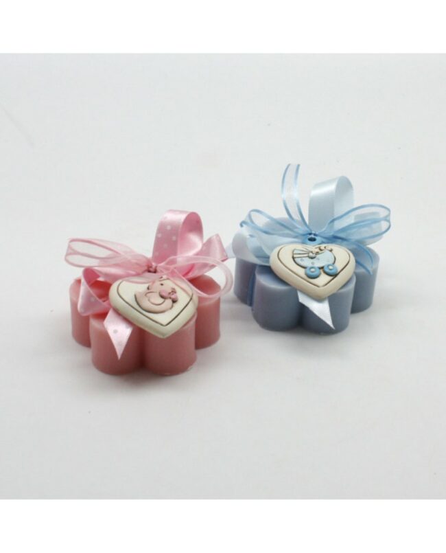 HEART SOAP DECORATED WITH HEART RED ANTIQUE