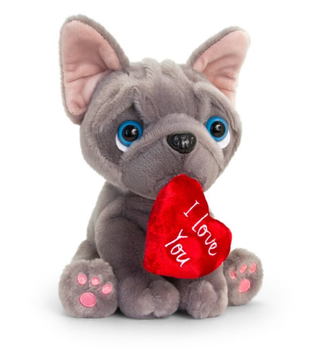 FRENCHIE WITH HEART 20CM