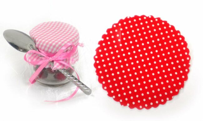 RED DOT FRILL 15CM 50PCS