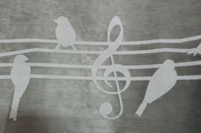 SINGING BIRDS NON WOVEN SILVER 30CMX10MT