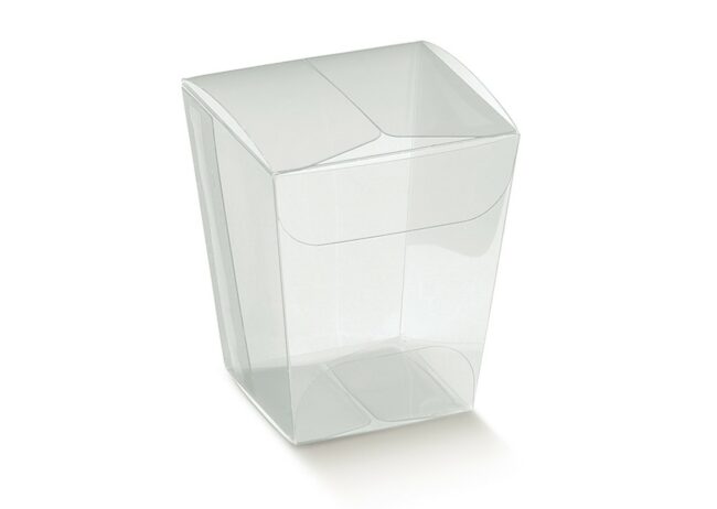 BICCHIERINO CON COPERCHIO TRANSPARENT 33X33X50MM