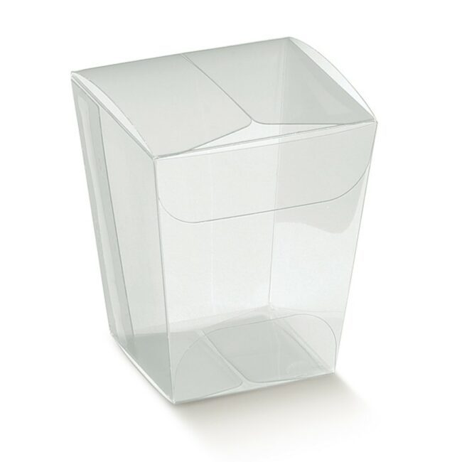 BICCHIERINO CON COPERCHIO TRANSPARENT 33X33X50MM