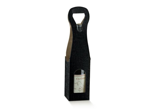 BAG NEW 1 BOTTIGLIA SETA NERO 90X90X410MM