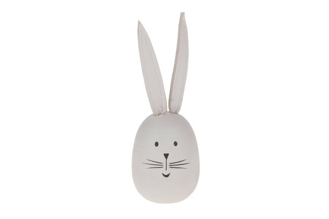 WOODEN RABBIT WHITE 5X5.5X12CM