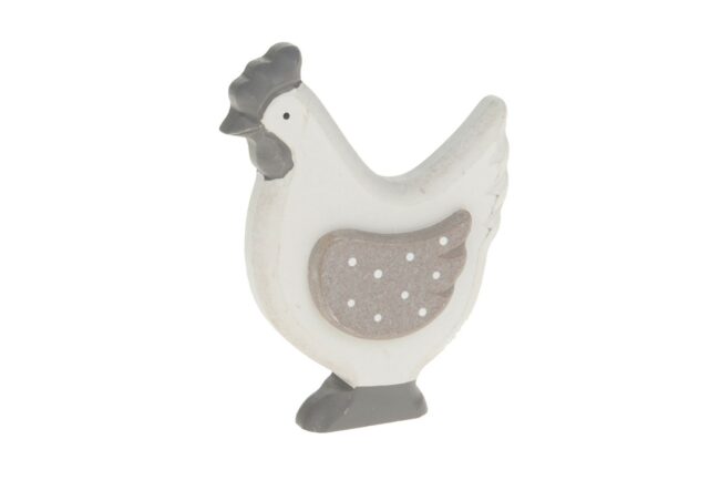 WOODEN CHICKEN 10.5X13.8X2.5CM