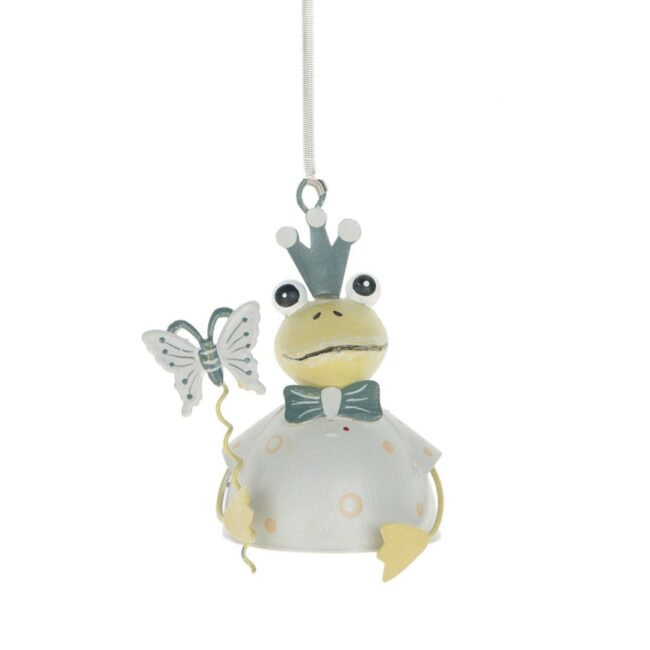HANGING FROG ON SPRING 4.5X8CM