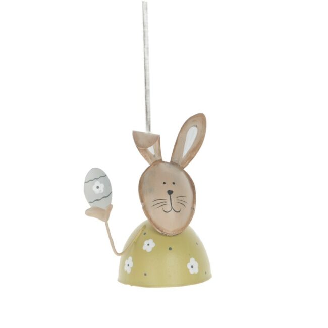HANGING RABBIT ON SPRING 4.5X7.5CM