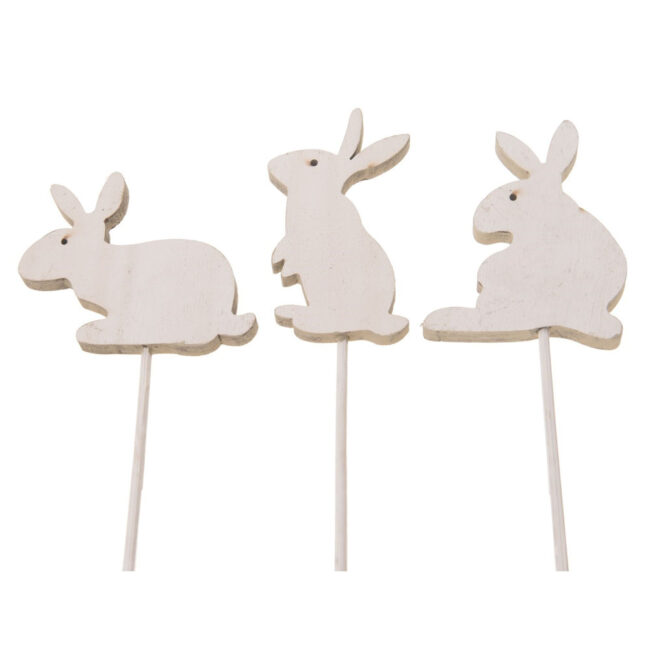 WOODEN RABBIT STICKS 6.5-8.5X10.5-12.5CM 9PCS