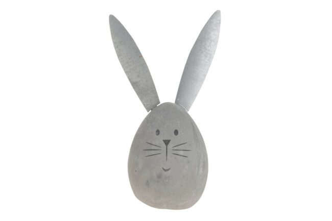 CONCRETE BUNNY LIGHT GREY 21X7CM